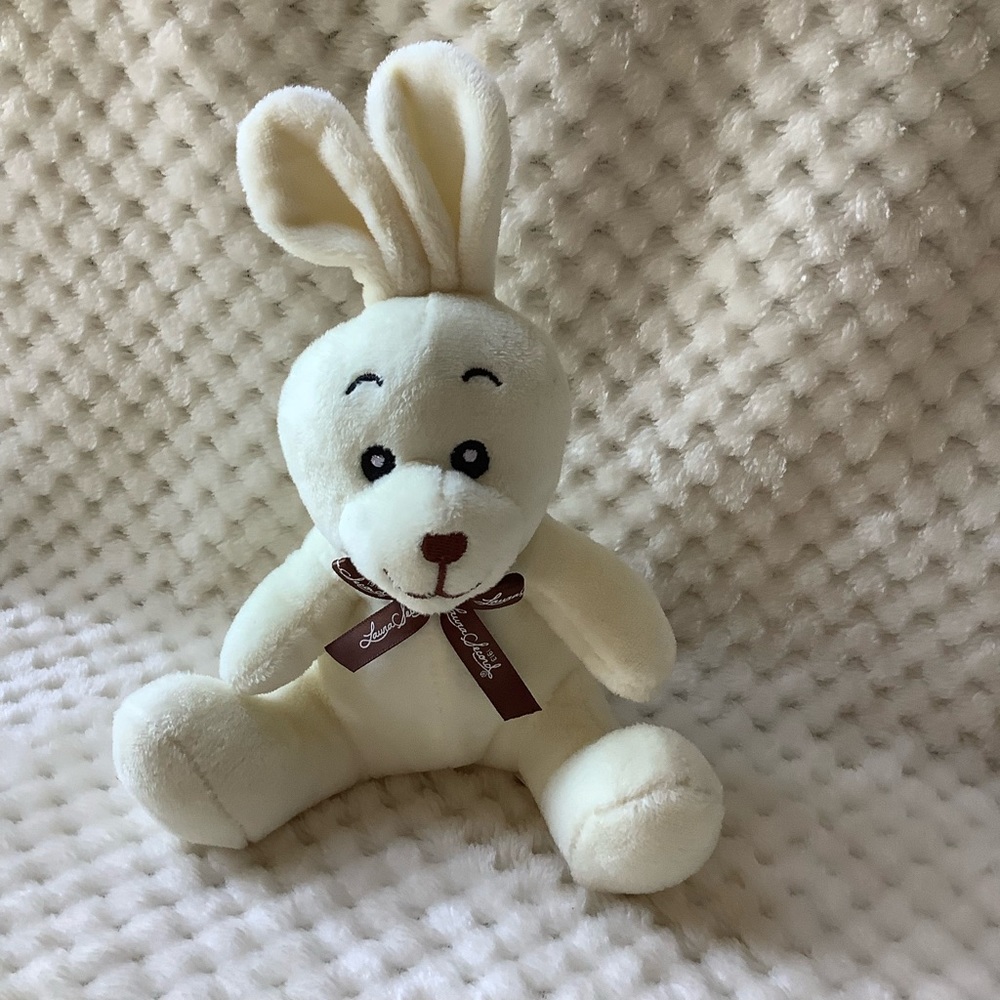 Laura Secord Plush Bunny Rabbit Embroidered Eyes Stuffed Animal Toy